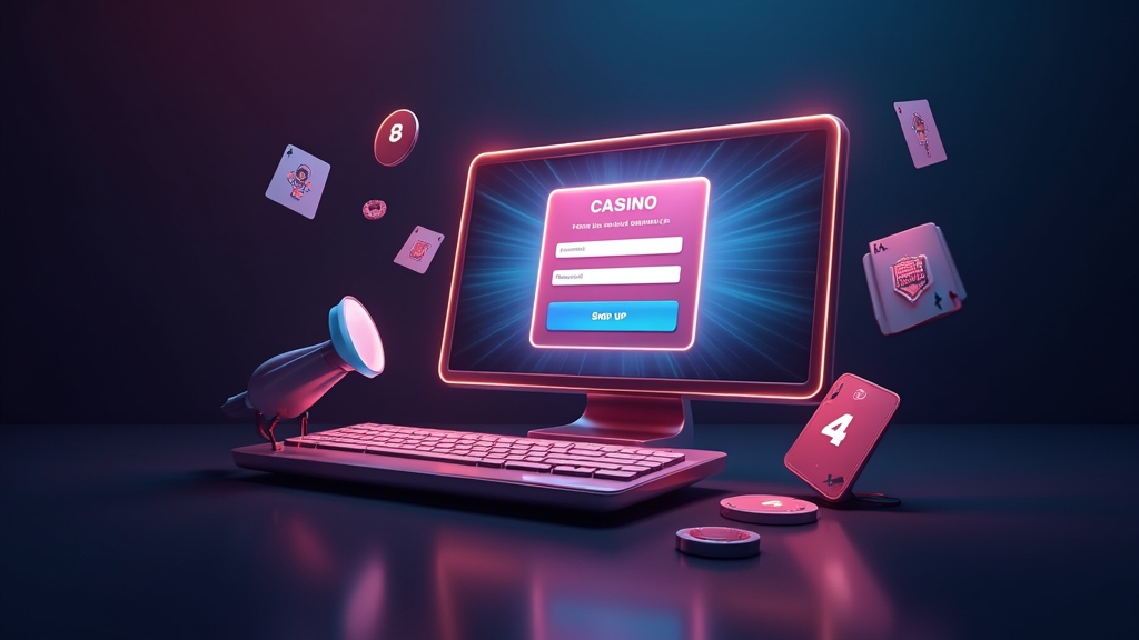 Formularz rejestracji konta w kasynie online