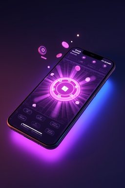 Smartfon z aplikacją Energy Casino
